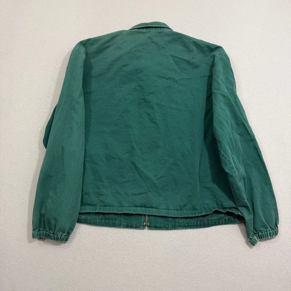 Vintage Polo Ralph Lauren Jacket Mens XL Green Bomber Made In USA Cotton Zip 90s